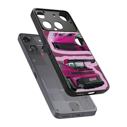Ruby Star sleek nothing phone 3 cover with tempered glass back and TPU edges
