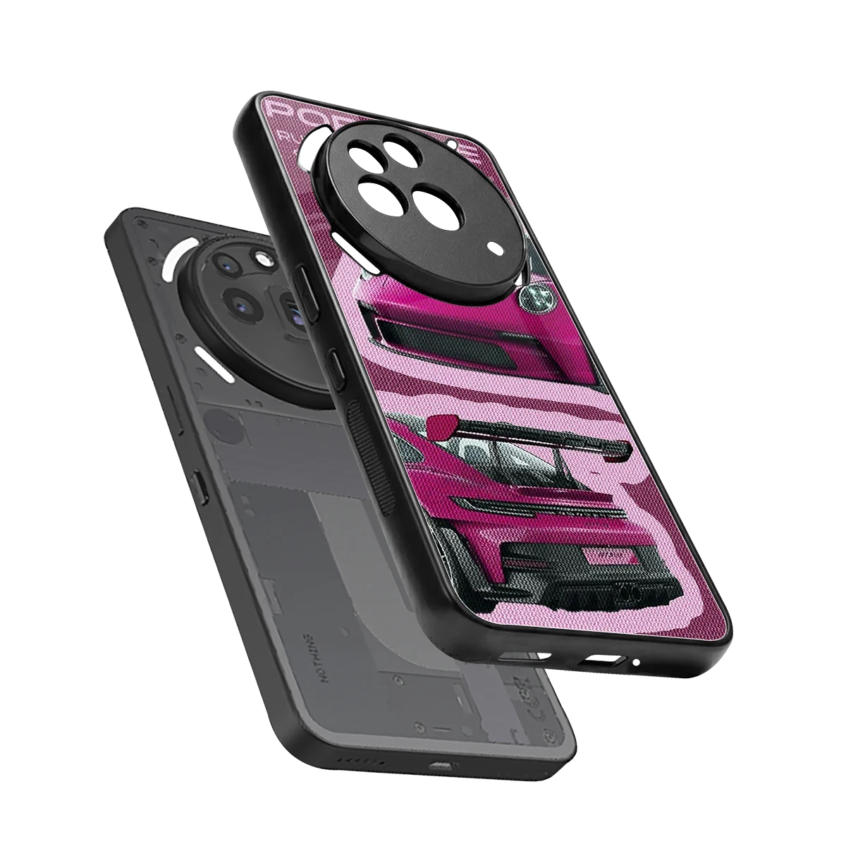 Ruby Star sleek nothing phone 3a pro cover with tempered glass back and TPU edges