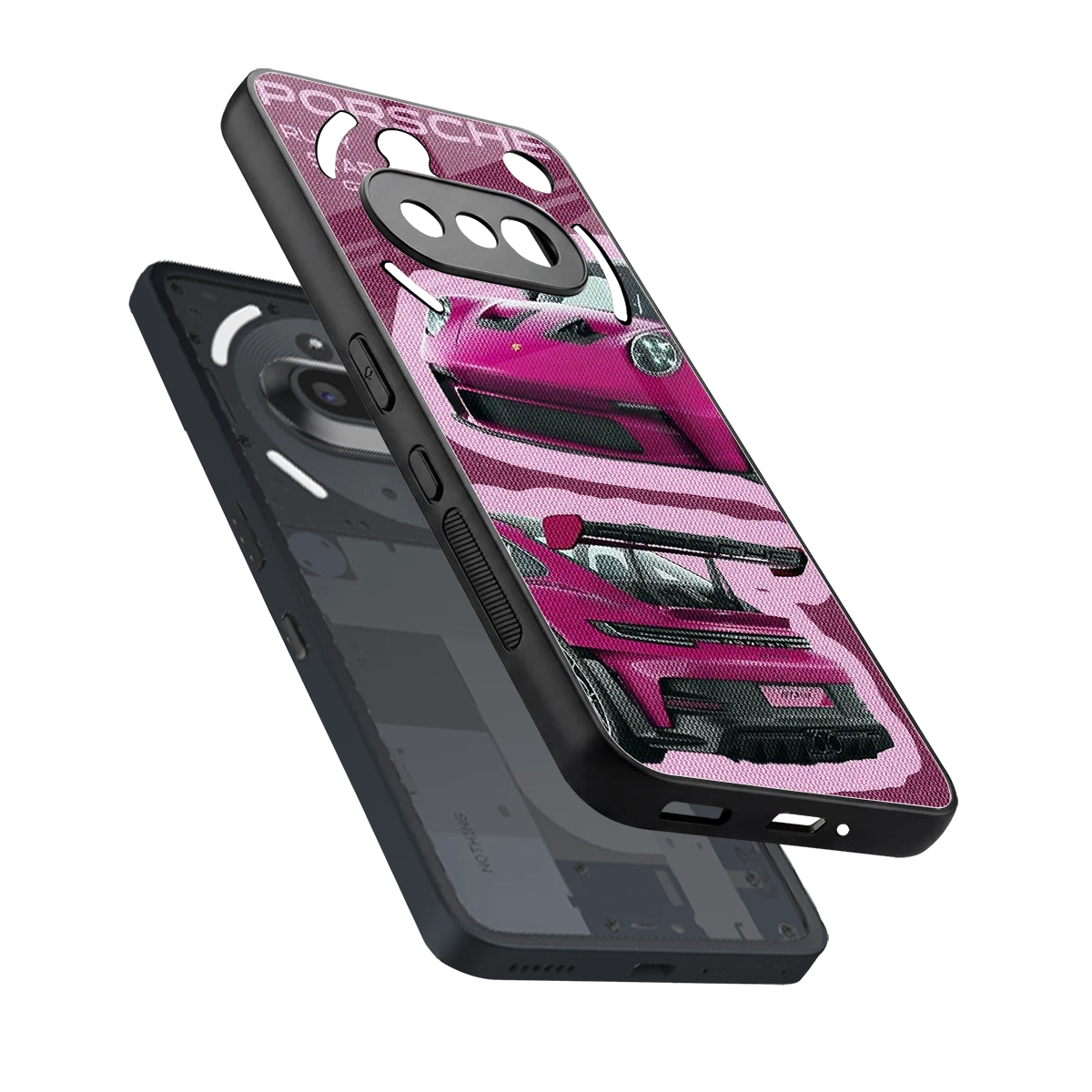 Ruby Star sleek nothing phone 3a cover with tempered glass back and TPU edges