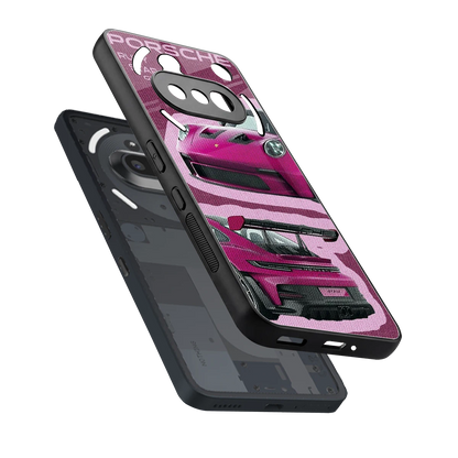 Ruby Star sleek nothing phone 3a cover with tempered glass back and TPU edges