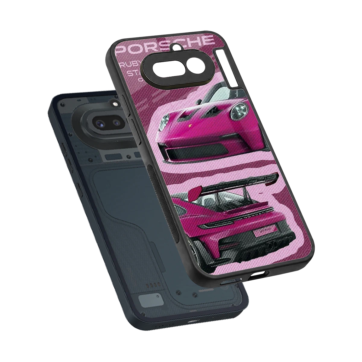 Ruby Star sleek nothing phone 4a cover with tempered glass back and TPU edges