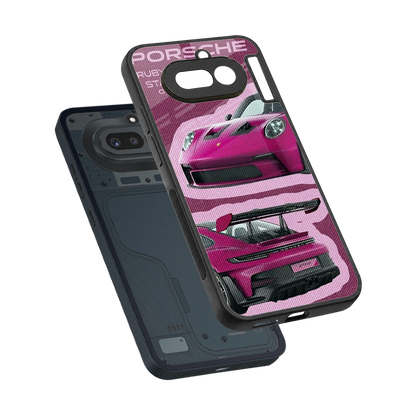 Ruby Star sleek nothing phone 4a cover with tempered glass back and TPU edges