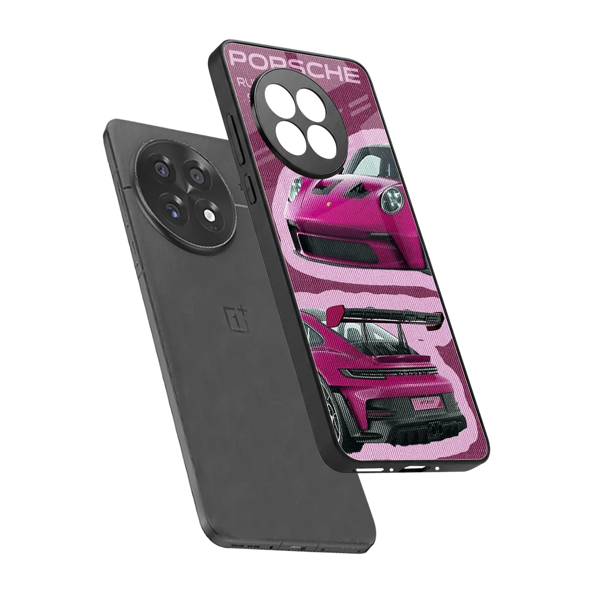 Ruby Star sleek oneplus 13r cover with tempered glass back and TPU edges