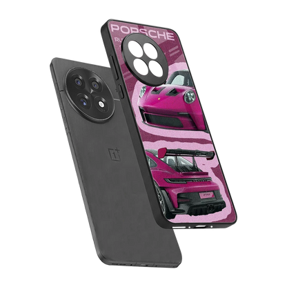 Ruby Star sleek oneplus 13r cover with tempered glass back and TPU edges