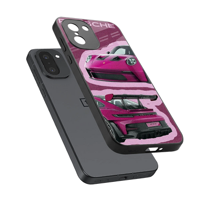 Ruby Star sleek oneplus 15r cover with tempered glass back and TPU edges