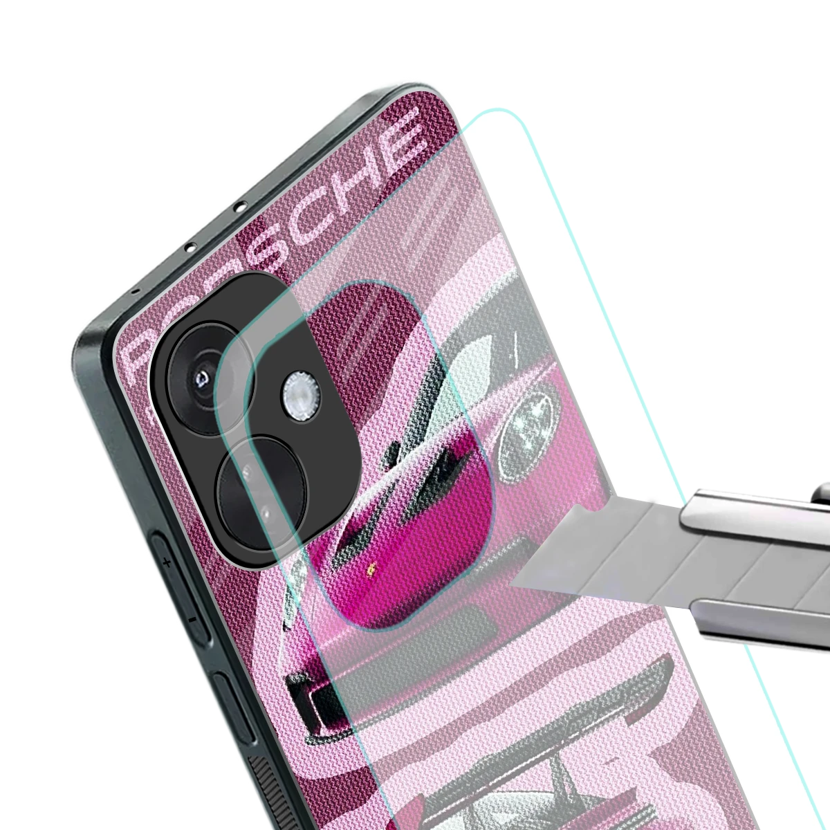 Ruby Star stylish phone case for oneplus nord ce 3 | glossy glass and slim fit