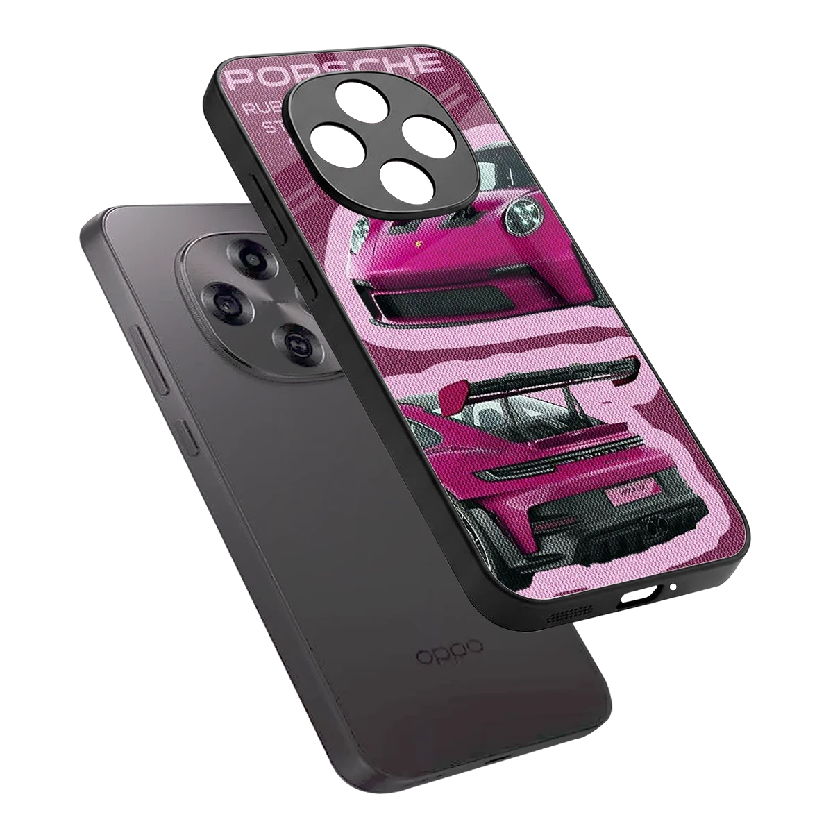 Ruby Star sleek oppo f31 pro 5g cover with tempered glass back and TPU edges