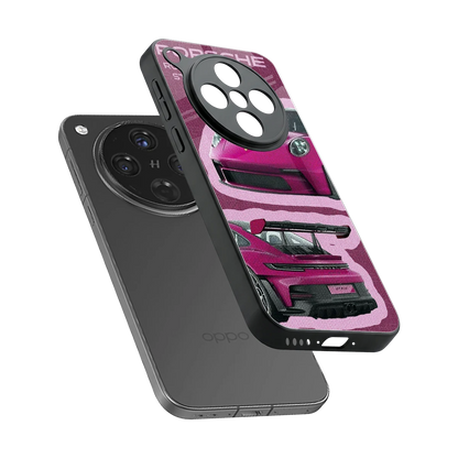 Ruby Star sleek oppo find x8 cover with tempered glass back and TPU edges