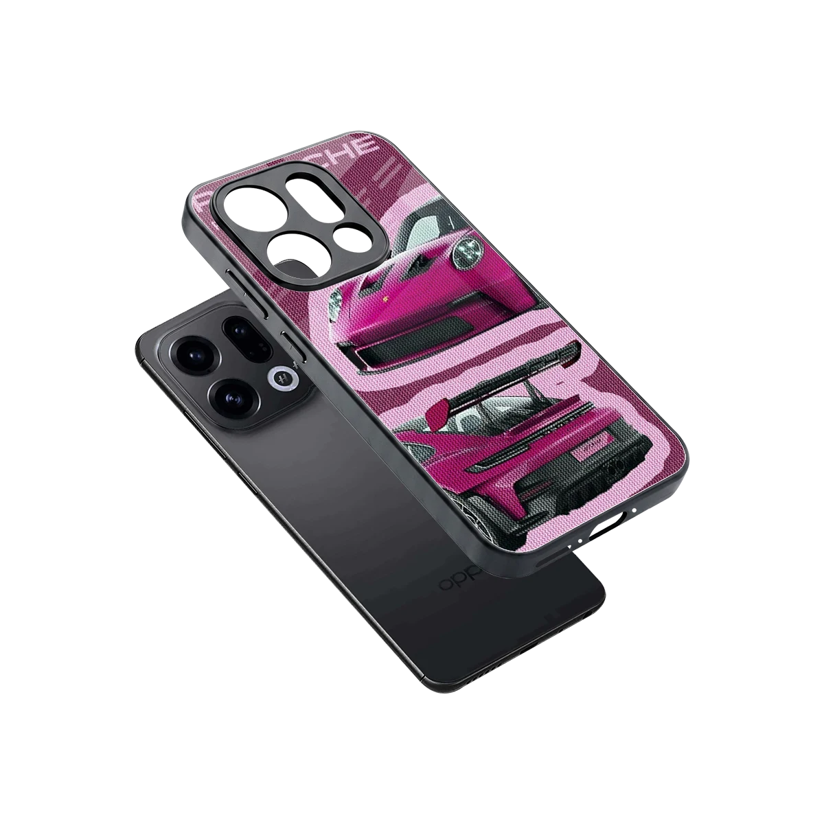 Ruby Star sleek oppo find x9 cover with tempered glass back and TPU edges