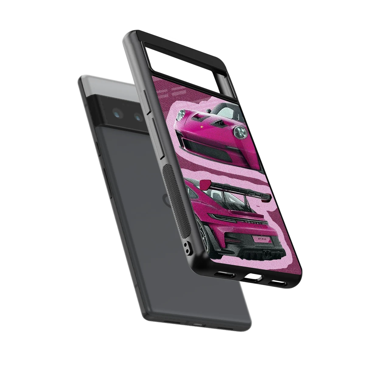 Ruby Star sleek google pixel 6 pro cover with tempered glass back and TPU edges