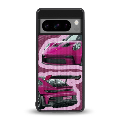 Ruby Star back phone cover | glass case for google pixel 8 pro