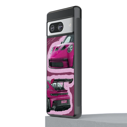 Ruby Star stylish phone case for google pixel 8 | glossy glass and slim fit