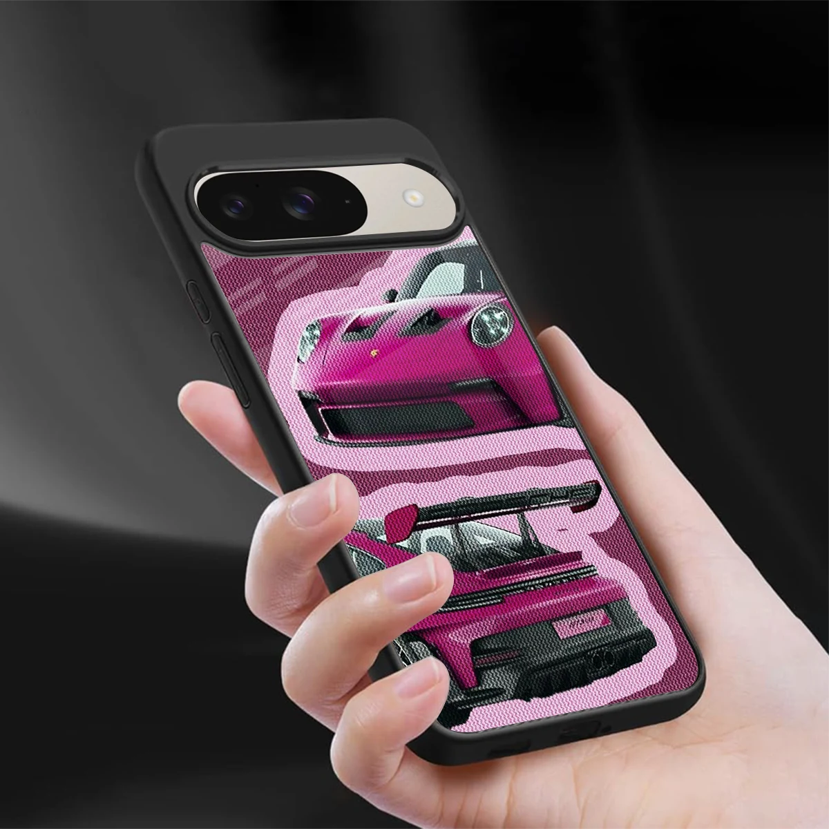 Ruby Star sleek google pixel 9 cover with tempered glass back and TPU edges