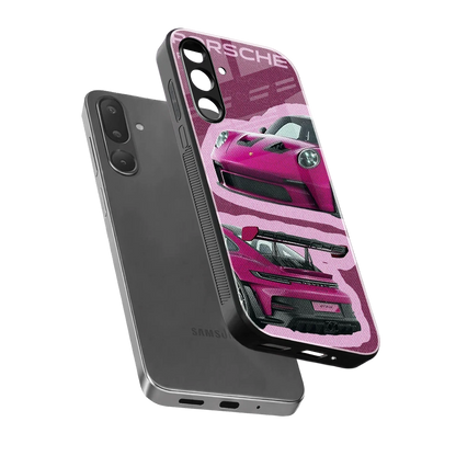 Ruby Star sleek samsung galaxy m56 5g cover with tempered glass back and TPU edges