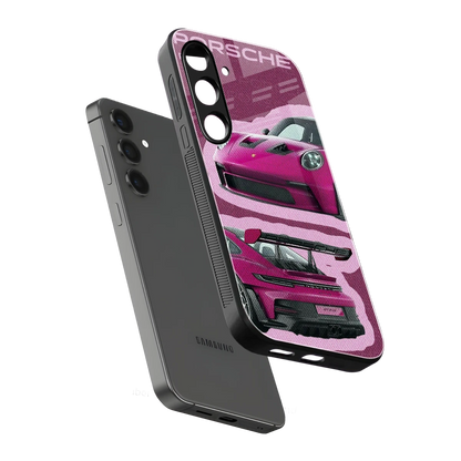 Ruby Star sleek samsung galaxy s24 cover with tempered glass back and TPU edges
