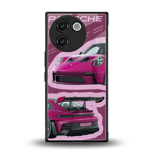 Ruby Star back phone cover | glass case for vivo v30e