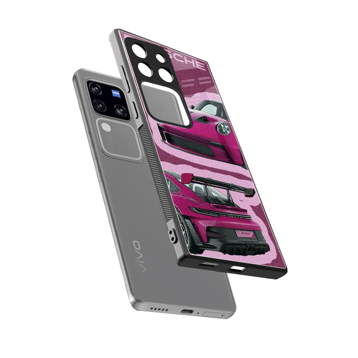 Ruby Star sleekvivo v30 pro cover with tempered glass back and TPU edges