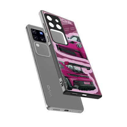 Ruby Star sleekvivo v30 pro cover with tempered glass back and TPU edges