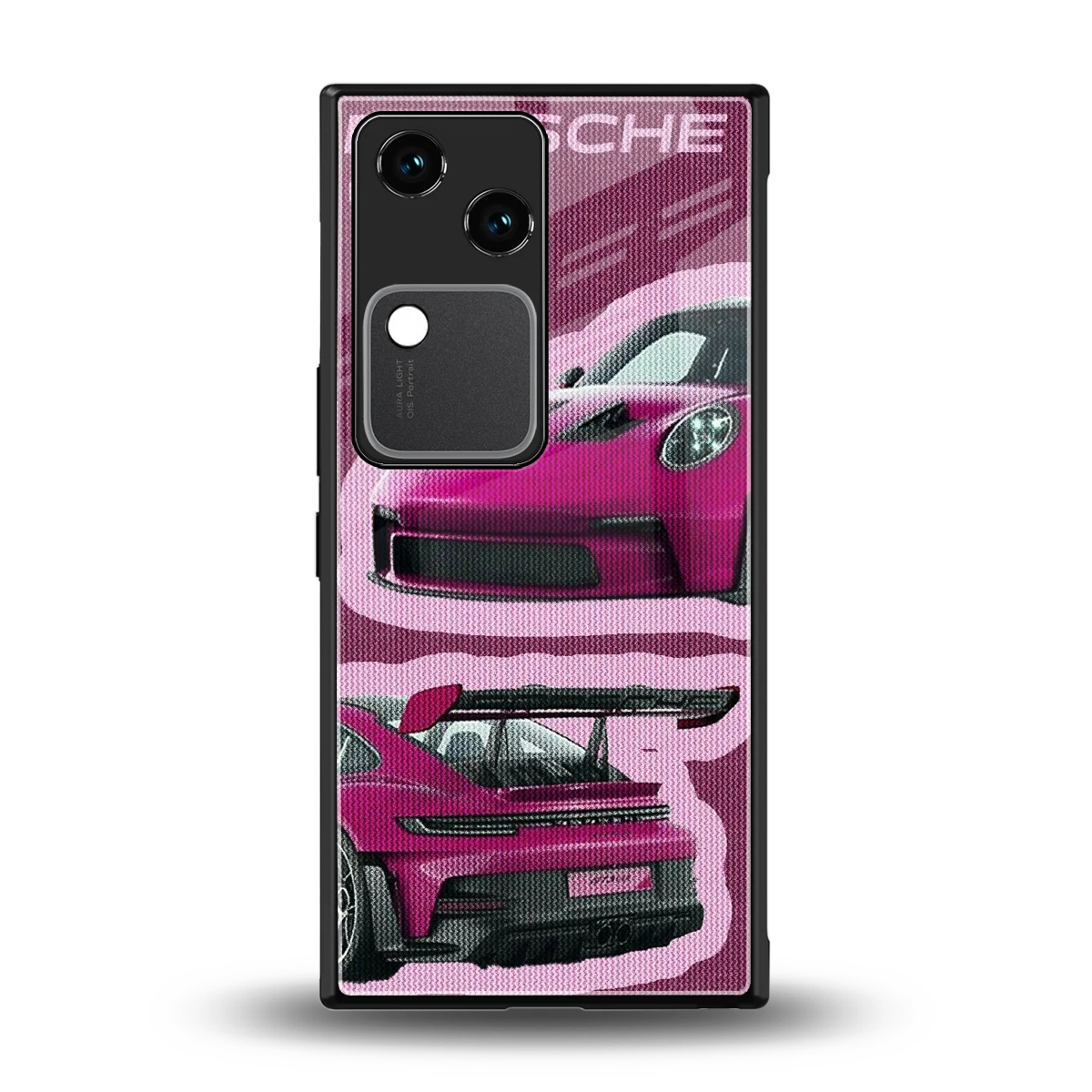 Ruby Star back phone cover | glass case for vivo v30