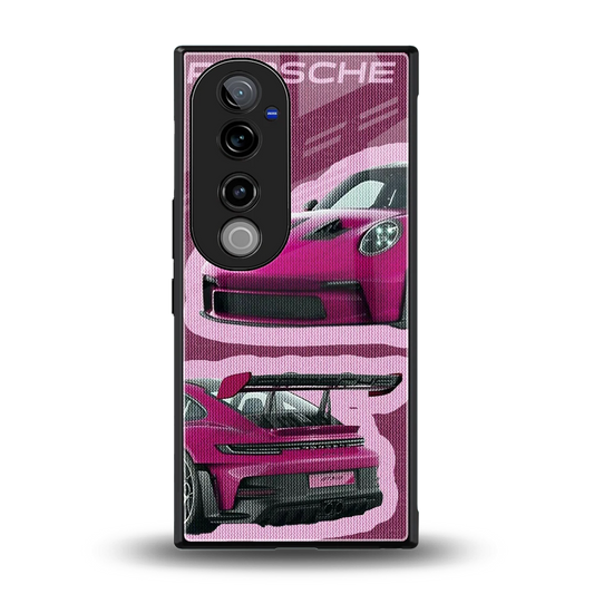 Ruby Star back phone cover | glass case for vivo v40 pro