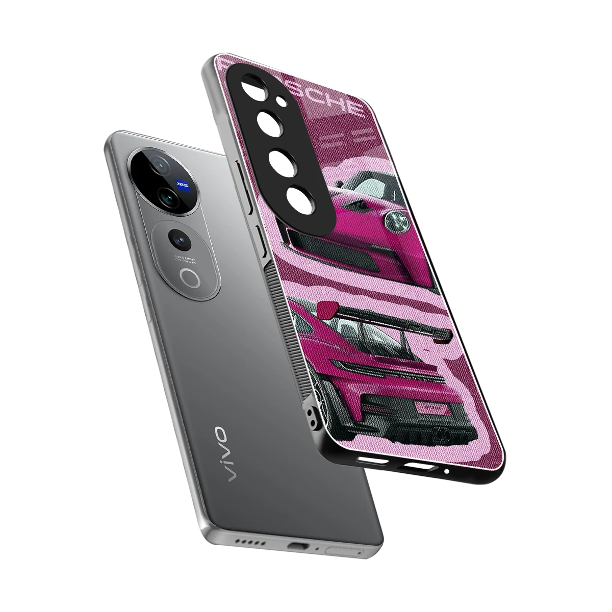 Ruby Star sleek vivo v40 pro cover with tempered glass back and TPU edges