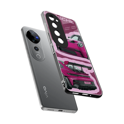 Ruby Star sleek vivo v40 pro cover with tempered glass back and TPU edges