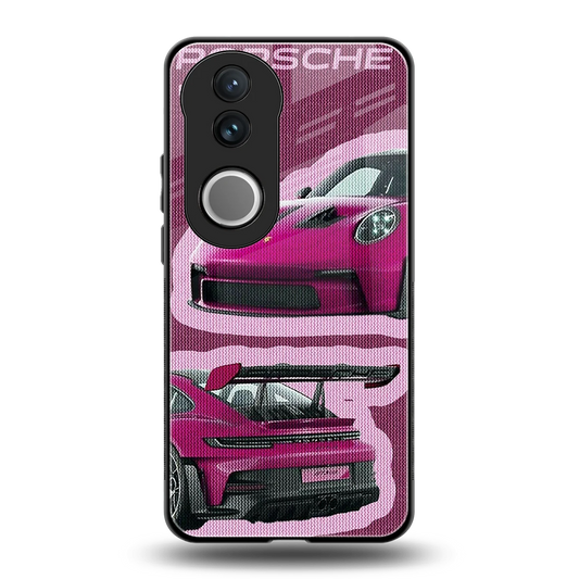 Ruby Star back phone cover | glass case for vivo v50