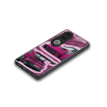 Ruby Star stylish phone case for vivo v50 | glossy glass and slim fit