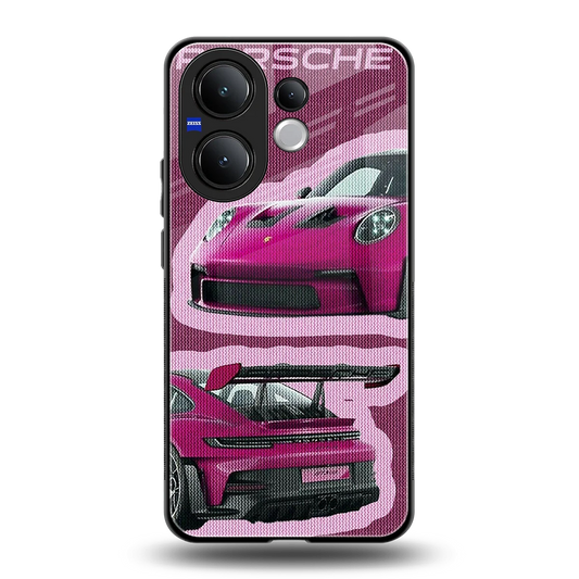 Ruby Star back phone cover | glass case for vivo v60