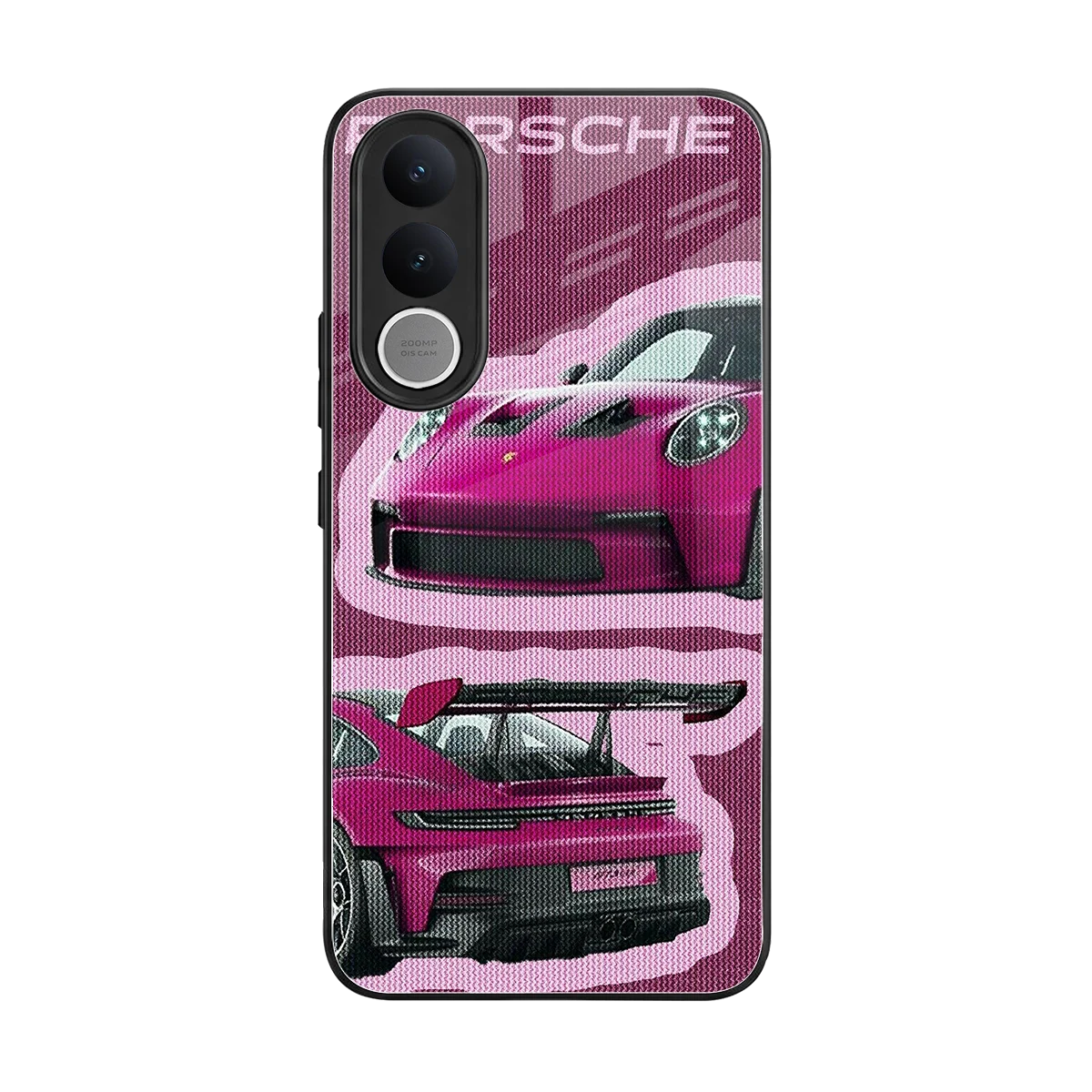 Ruby Star back phone cover | glass case for vivo v70 fe