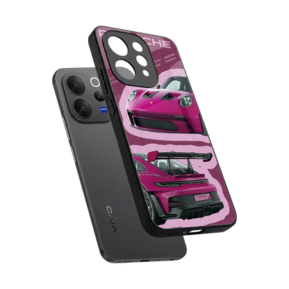 Ruby Star sleek vivo v70 cover with tempered glass back and TPU edges