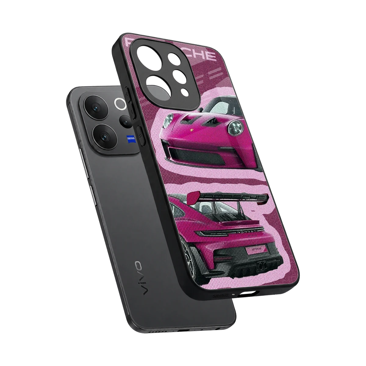 Ruby Star sleek vivo v70 elite cover with tempered glass back and TPU edges