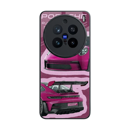 Ruby Star back phone cover | glass case for vivo x200 pro
