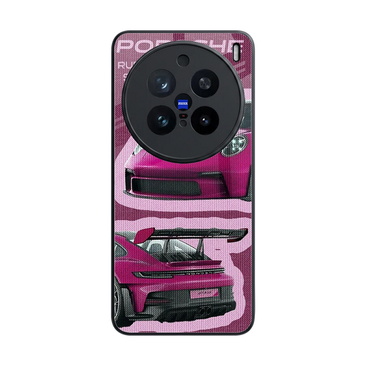 Ruby Star back phone cover | glass case for vivo x200 pro