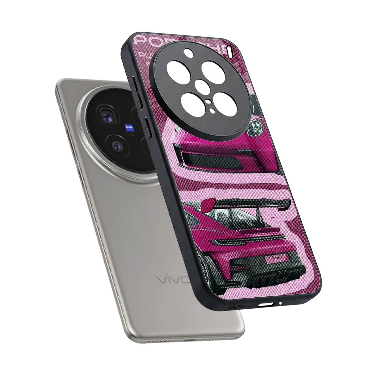 Ruby Star sleek vivo x200 pro cover with tempered glass back and TPU edges