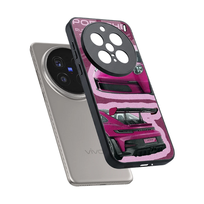 Ruby Star sleek vivo x200 pro cover with tempered glass back and TPU edges