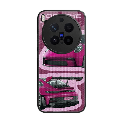 Ruby Star back phone cover | glass case for vivo x300 pro