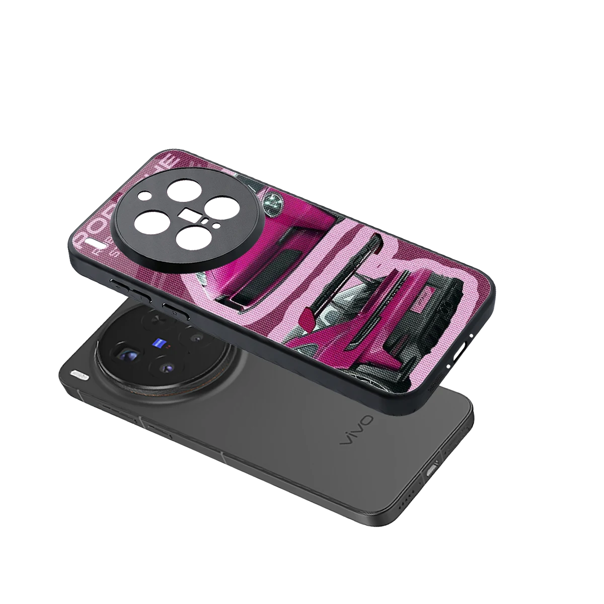 Ruby Star sleek vivo x300 pro cover with tempered glass back and TPU edges