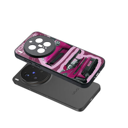 Ruby Star sleek vivo x300 pro cover with tempered glass back and TPU edges