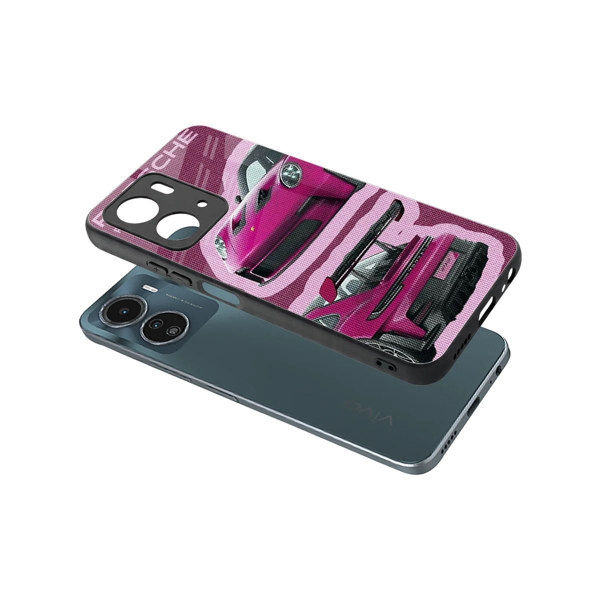 Ruby Star sleek vivo y16 cover with tempered glass back and TPU edges