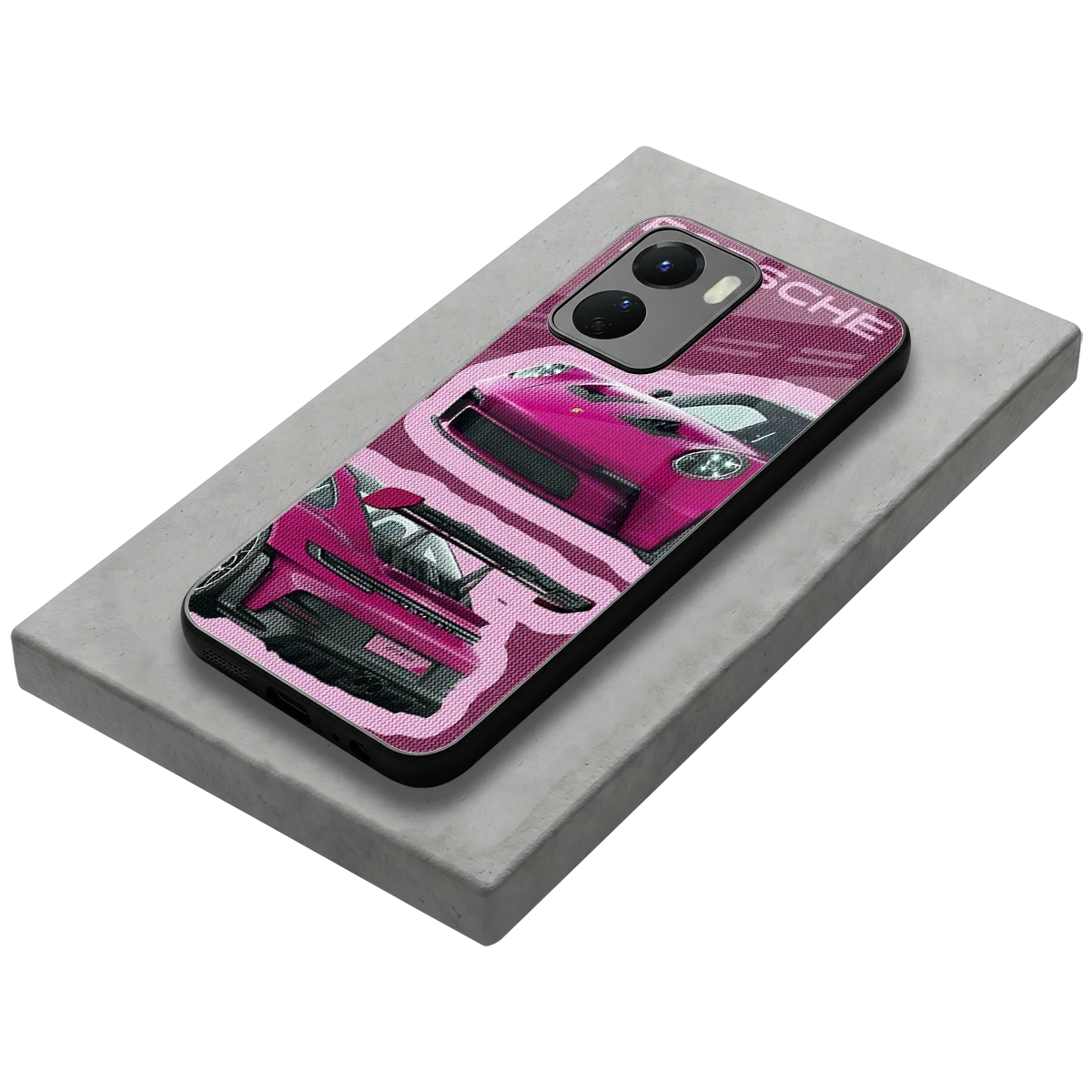 Ruby Star stylish phone case for vivo y16 | glossy glass and slim fit