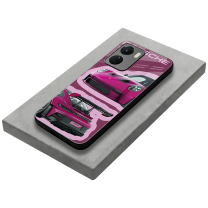 Ruby Star stylish phone case for vivo y16 | glossy glass and slim fit