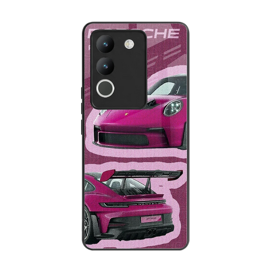 Ruby Star back phone cover | glass case for vivo y200 5g