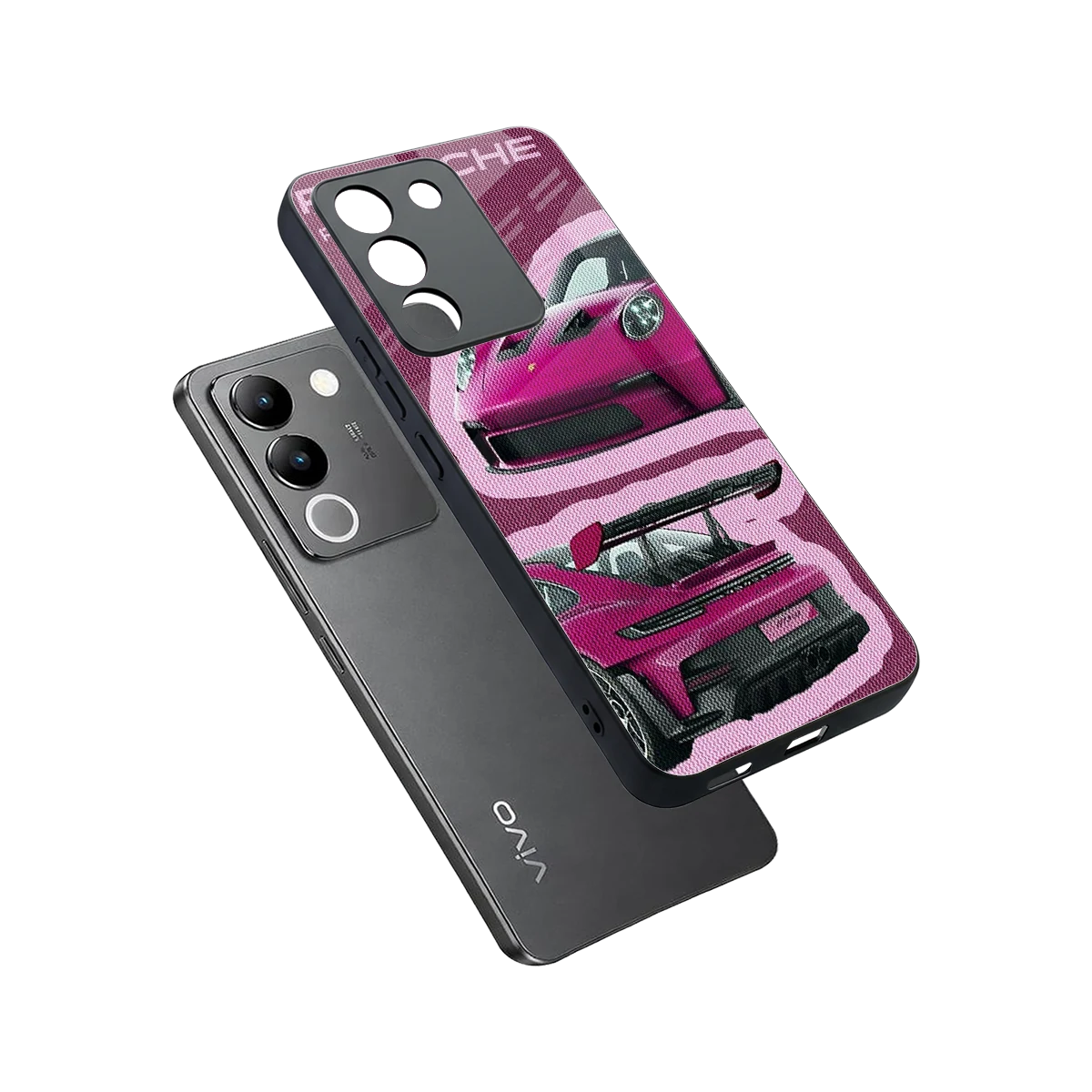 Ruby Star sleek vivo y200 5g cover with tempered glass back and TPU edges