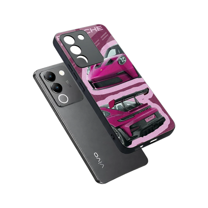 Ruby Star sleek vivo y200 5g cover with tempered glass back and TPU edges