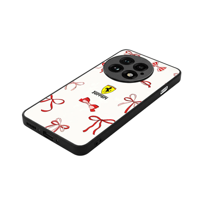 SF X Bows stylish phone case for oneplus 13 | glossy glass and slim fit
