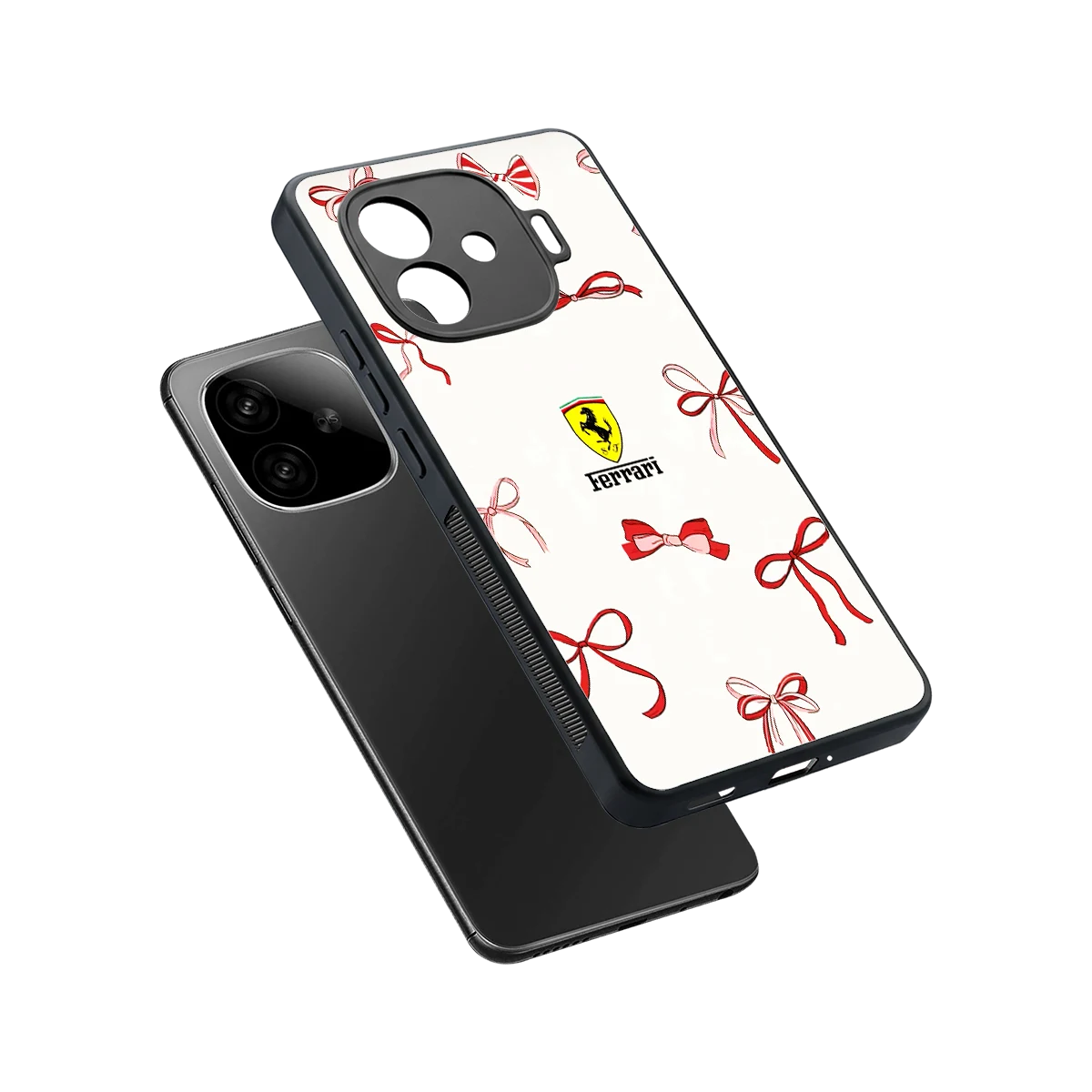 SF X Bows sleek iqoo neo 10r 5g cover with tempered glass back and TPU edges
