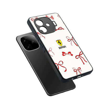 SF X Bows sleek iqoo neo 10r 5g cover with tempered glass back and TPU edges