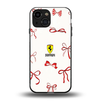 SF X Bows back phone cover | glass case for iphone 12 mini
