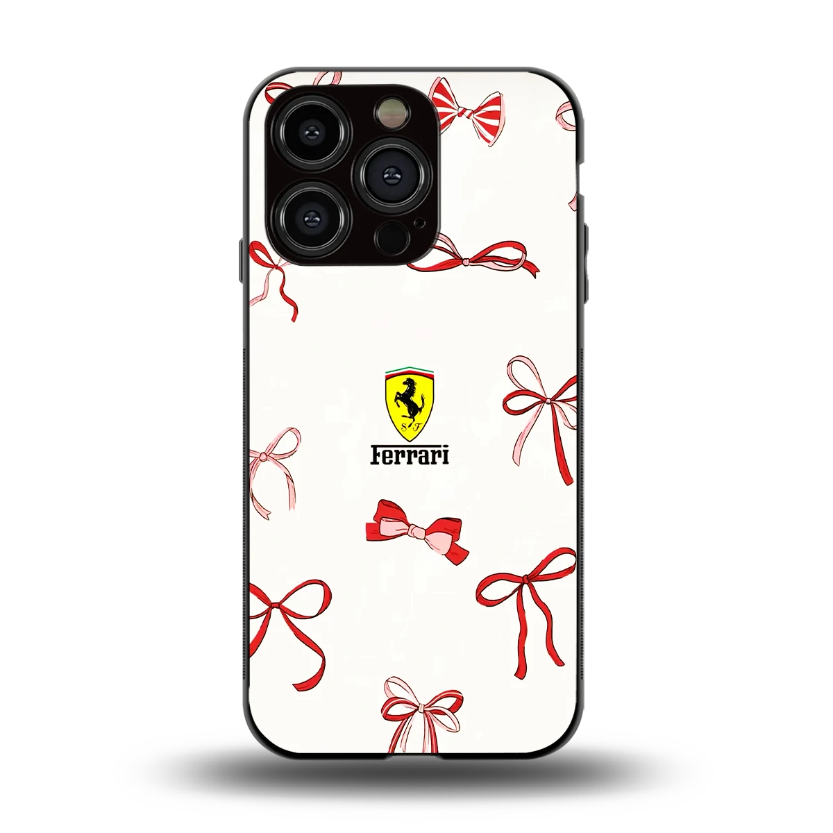 SF X Bows back phone cover | glass case for iphone 13 pro